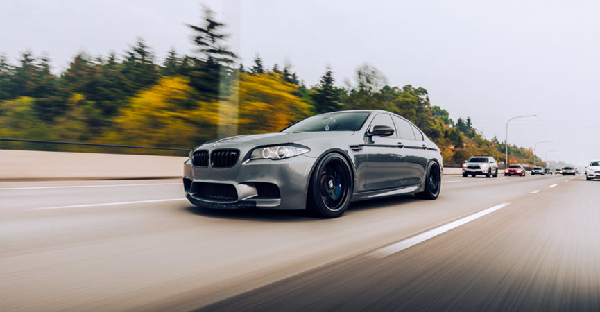 Grey BMW M5 Car
