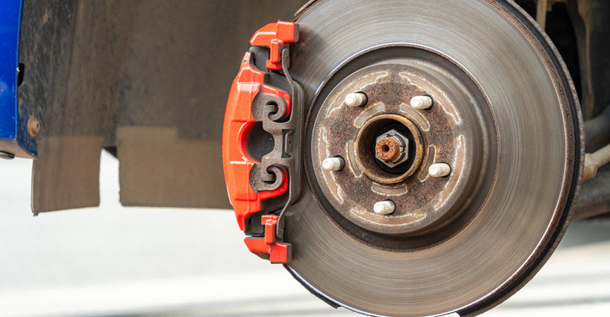 Audi Red Brake Caliper